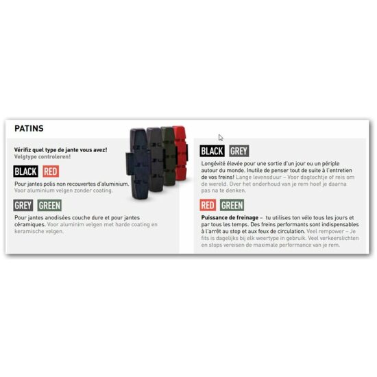 Magura Remrubberset hydro Mag HS11/HS33 coated-alu/keramisch (2 paar) 0321407 Grijs