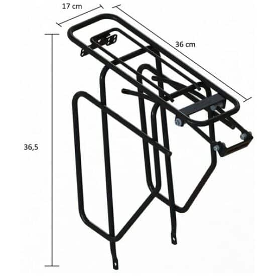 Steco A.Drager 28" Tubic Slim Carrier 10mm (mat) Zwart