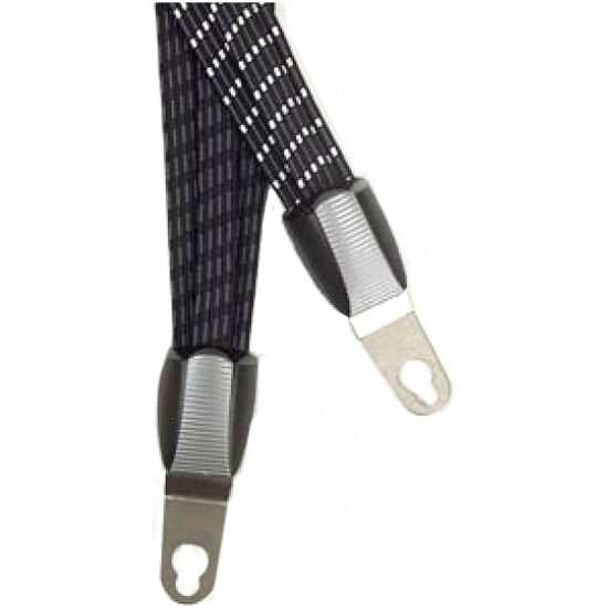 Widek Snelbinder Trio 60cm City strap zwart/wit/grijs univ. rvs beugel 002237 Zwart Wit
