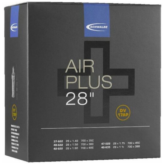 Schwalbe Binnenband 28 Schw Air+ DV17AP NL-vent.40mm 37/47-622,40-635 Zwart - Afbeelding 2