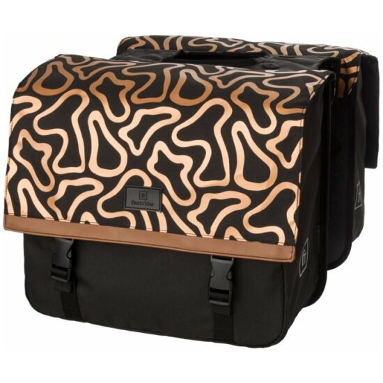 Fastrider Tas dubbel FR Nara trend groove 33ltr 31x36x15 20110901-621 Zwart