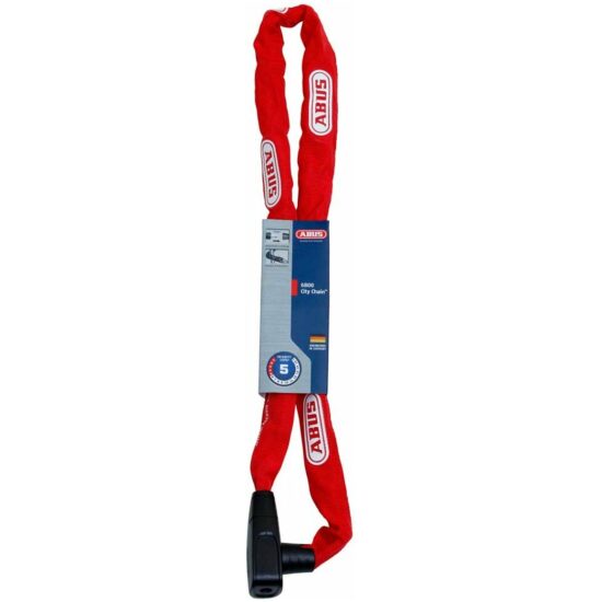 Abus Kettingslot Citychain 6800 110cm x 6mm (level 5) Rood - Afbeelding 2