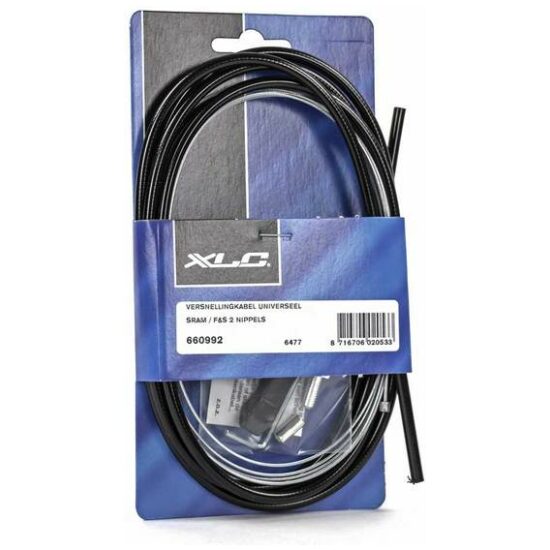 Xlc Kabel versn Sram 3/5V Sachs Torpedo FS720 compleet m/clickspanner 2 nippels Elv.6477 Zwart