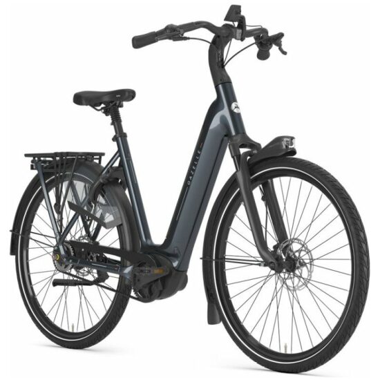 Gazelle Grenoble C5 HMB 3.0 Belt Li S5 Anthracite Grey Glans Lage instap