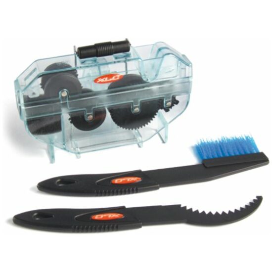 Xlc GRS KETTINGREINIGER MET BORSTELS Zwart/Blauw