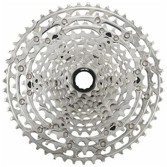 Shimano 12v Cassette 12V 10/51T Shim CS-M6100 Deore 10,12,14,16,18,21,24,28,33,39,45,51T micro-spline Zilver