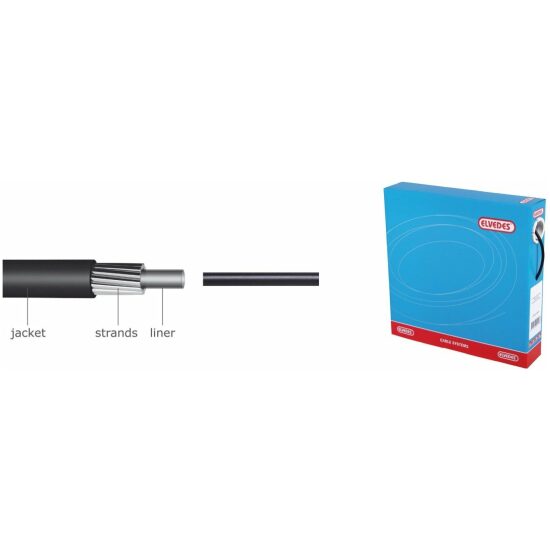 Xlc KABEL WP ROL BUITEN 4.2MM 30M TEF LINEAIR ZW ZWART