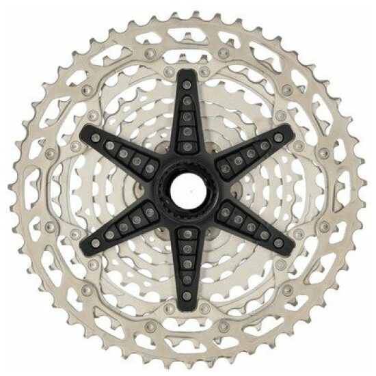 Shimano 12v Cassette 12V 10/51T Shim CS-M6100 Deore 10,12,14,16,18,21,24,28,33,39,45,51T micro-spline Zilver - Afbeelding 2