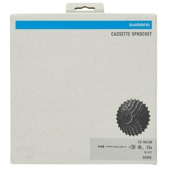 Shimano 12v Cassette 12V 10/51T Shim CS-M6100 Deore 10,12,14,16,18,21,24,28,33,39,45,51T micro-spline Zilver - Afbeelding 3