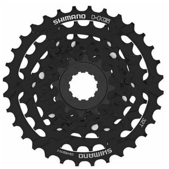 Shimano 7v Cassette 7V 12/28T Shim CS-HG210 12,14,16,18,21,24,28T zwart