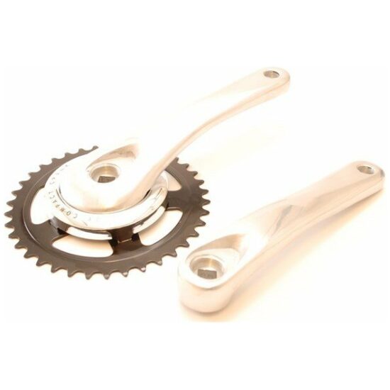Batavus Sparta Crankstel 38T/170 Bat/Spa Compact alu-zilver/zwart Zilver/Zwart