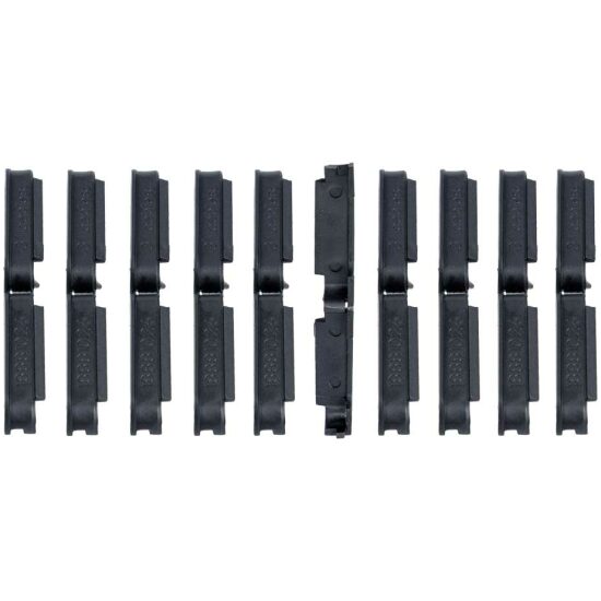 Accell Framedeel Afdekdop tbv 3 kabels pvc (wp10) Zwart