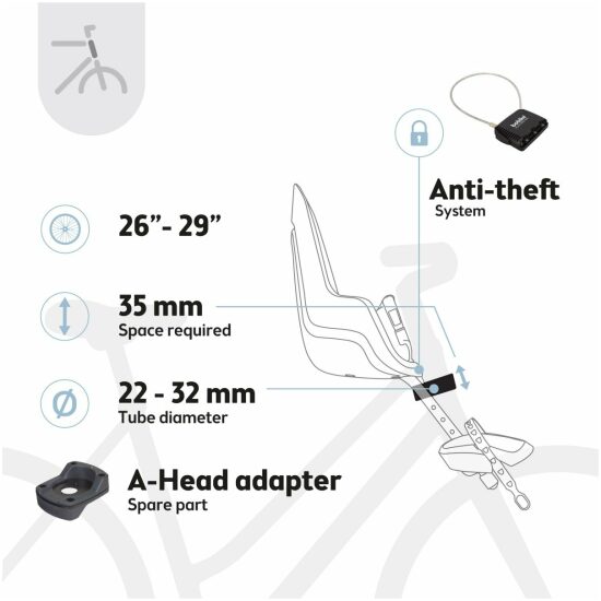 Bobike V.Duo Bob One Mini Urban Black - Afbeelding 7