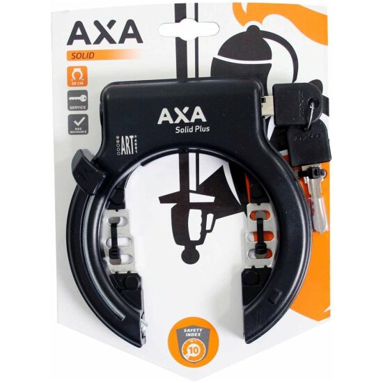 Axa Ringslot Solid Plus ART**4001 plugin standard 60x100mm (level 11) Zwart