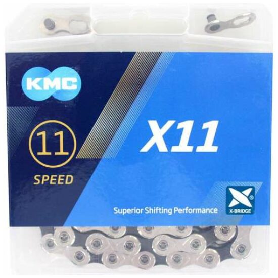 Kmc Ketting 11V X11 11/128 118sch zilv/zw Zilver/Zwart
