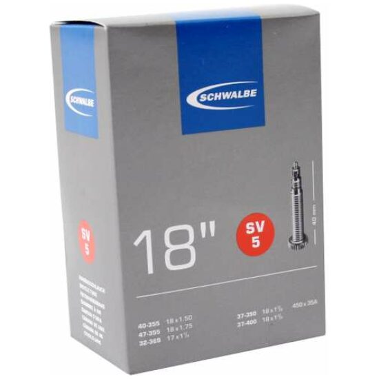 Schwalbe BIB 18X11/4-13/8-175 SC SV (40) SV5 Zwart