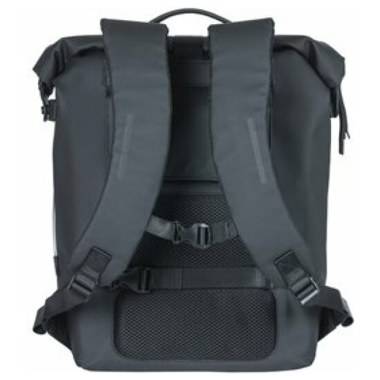 Basil Tas pakaf/rugzak Bas SoHo Nordlight, 17ltr 37x31x17 waterdicht IPX3 Night Black - Afbeelding 6