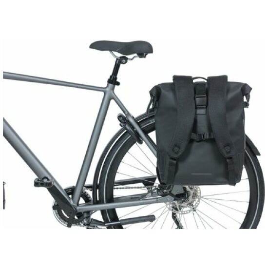Basil Tas pakaf/rugzak Bas SoHo Nordlight, 17ltr 37x31x17 waterdicht IPX3 Night Black