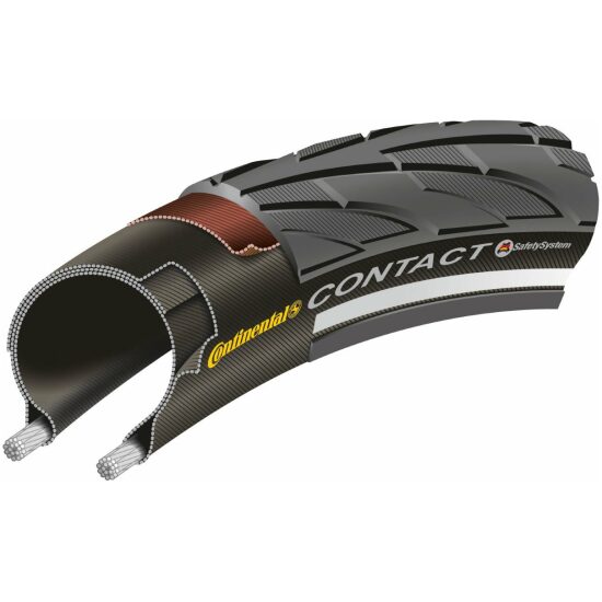 Continental Buitenband 28x1.60 Conti Contact Safety Zwart - Afbeelding 3