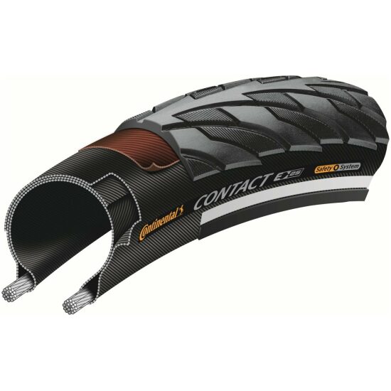 Continental Buitenband 28x1.25 Conti Contact SafetySystem Zwart - Afbeelding 3