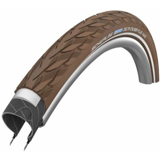 Schwalbe Buitenband Schw Delta Cruiser Plus HS431 P-Guard Bruin