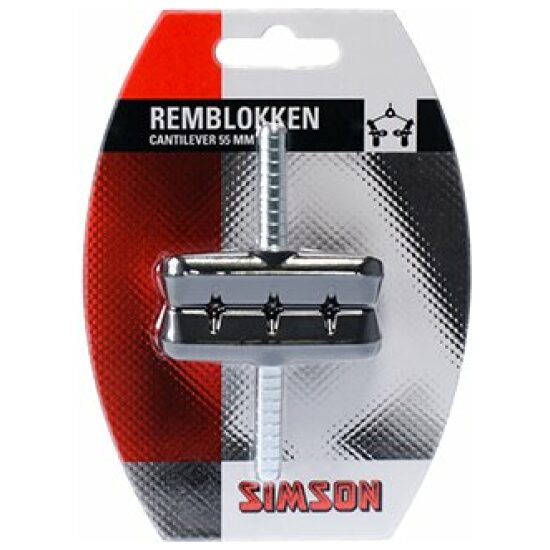 Simson Remblokken Cantilever 55mm Shimano compatible p/stel (2) 06