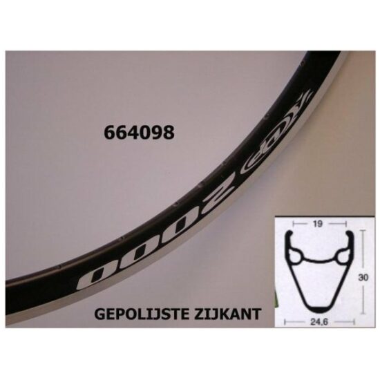 Rigida VELG 26 RI DP2000 ALM ATB ZW 32/14 ZWART