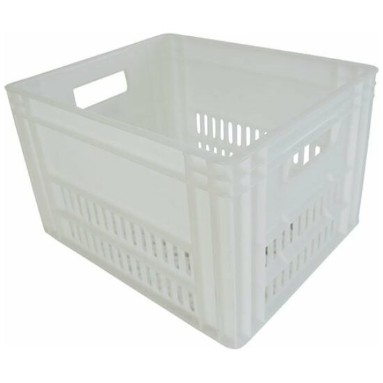 Cordo Mand fietskrat 43x35x27cm met systeem Wit