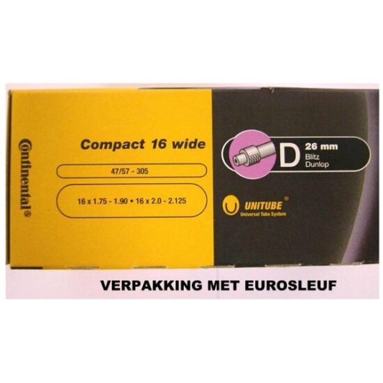 Continental BIB 16X190-2.125 CO DV (40) ZWART