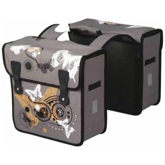 Cordo Tas dubbel kidshopper butterfly Zwart