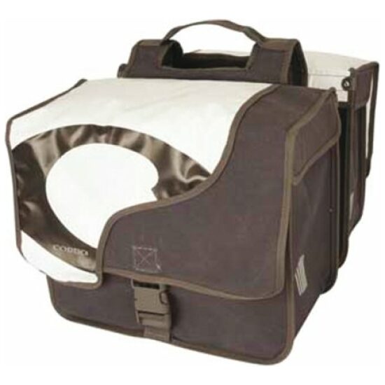 Cordo Tas dubbel canvas bixy Wit