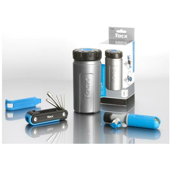 Tacx BIDON MET GEREEDSCHAP T4850 ZILVER