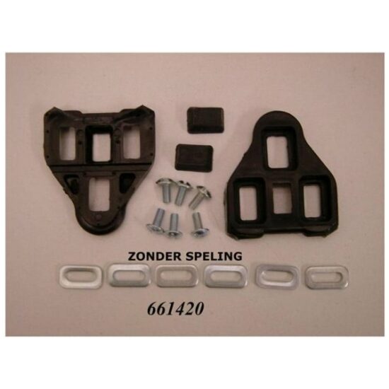 Merkloos SCHOENPLAAT LOOK Z/SPELING SET A 2 Zwart