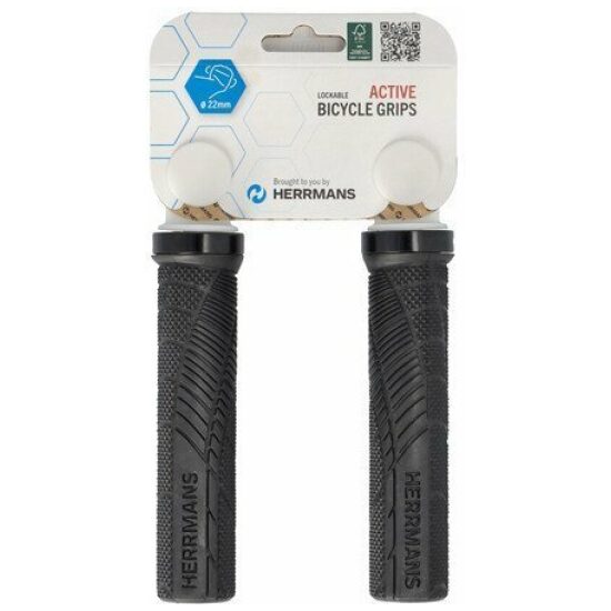 Herrmans Handvatset Herrm Shark DD38B lang/lang 130mm Zwart