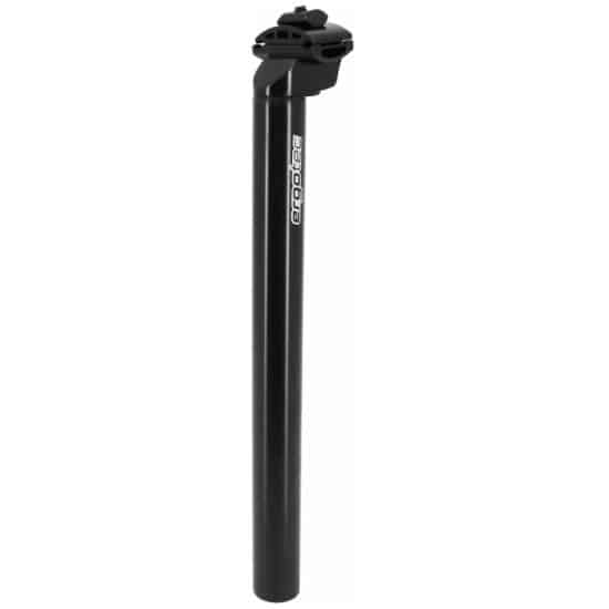 Ergotec Zadelpen 26.8x350mm Ergo offset 18mm alu Zwart