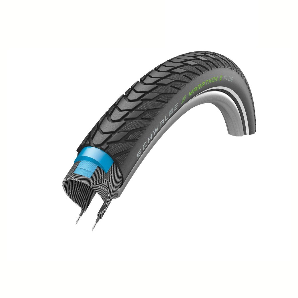 Schwalbe Buitenband 28x1.75 Schw Marathon E Plus HS498 SmartDualGuard Zwart
