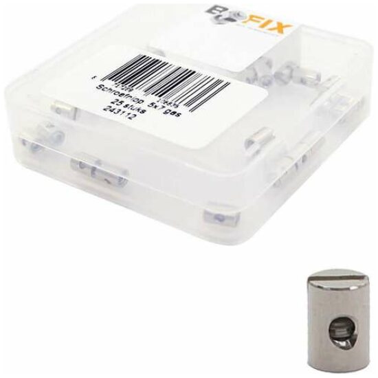 Bofix Nippel schroef 5x7mm 'gas' (wp25) 243112
