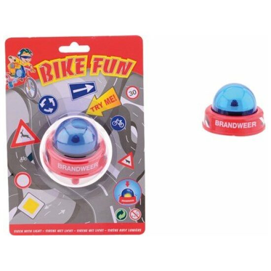 Bikefun Hoorn Kind Sirene Brandweer rood 20617 Rood/Blauw