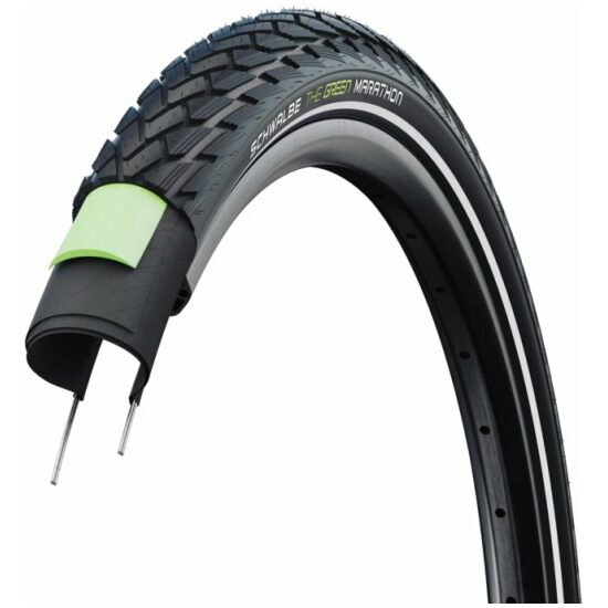 Schwalbe Buitenband 16x1.75 Schw Marathon HS620 GreenGuard m/refl Zwart - Afbeelding 3