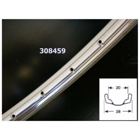 Schothorst VELG 28X13/8 SC ST28 RVS 36/14 28MM Chroom