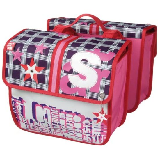 Cordo Tas dubbel kind bikestar pop mix roze Rood