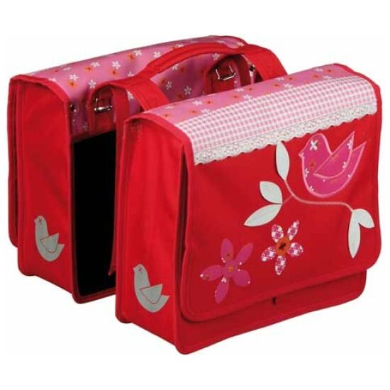 Cordo Tas dubbel meisjes bikestar birds Roze