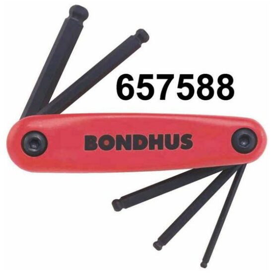 Bondhus GRS ZAK MODEL INBUSSET BOLKOP 5-10MM 5DLG