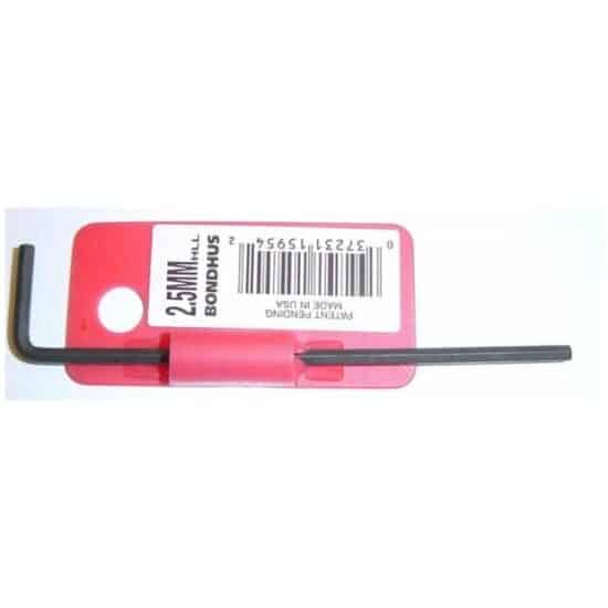 Bondhus GRS INBUSSLEUTEL 2.5MM