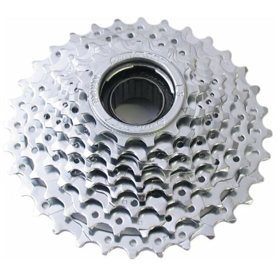 Sunrace 8v Freewheel 8V 13/32T Sunr MF-E60 13,15,17,19,21,24,28,32T zilver Chroom