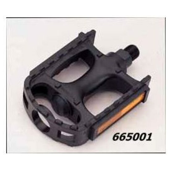 Merkloos PEDAAL SP872N PVC ATB/HYB STEL ZWART