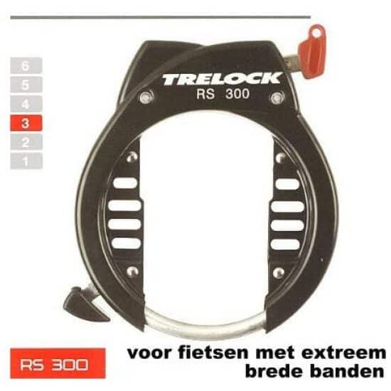 Trelock SLOT RING RS300NAZ BREDE BANDEN ZWART