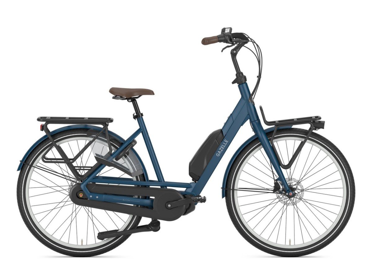 Gazelle Bloom C7 HMS Li S7 871 Mallard Blue (matt) Lage instap - Afbeelding 3