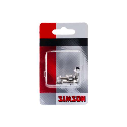 Simson Inbusbout m5x12 + borgmoer rvs 5 stuks Zilver - Afbeelding 4