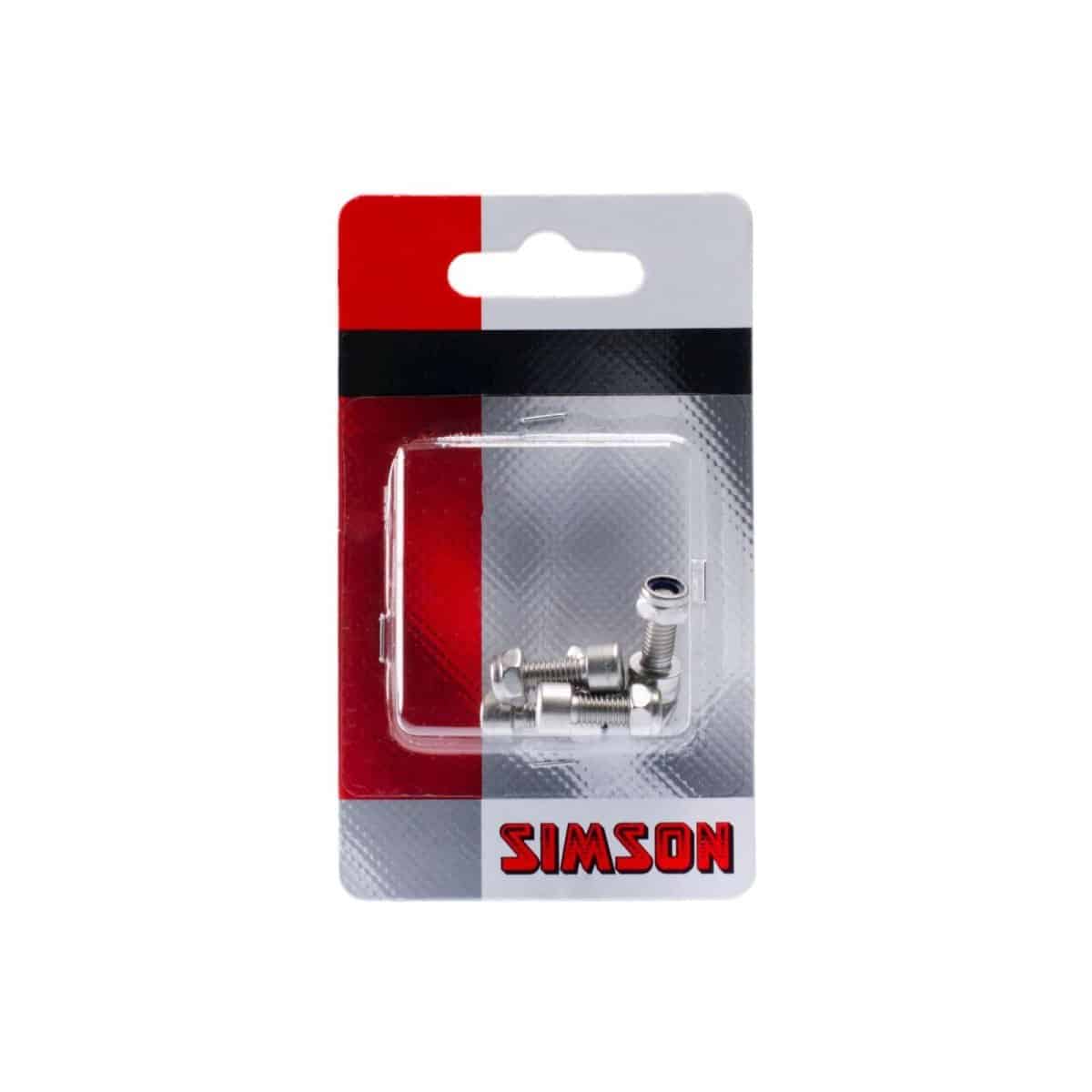 Simson Inbusbout m5x12 + borgmoer rvs 5 stuks Zilver - Afbeelding 3